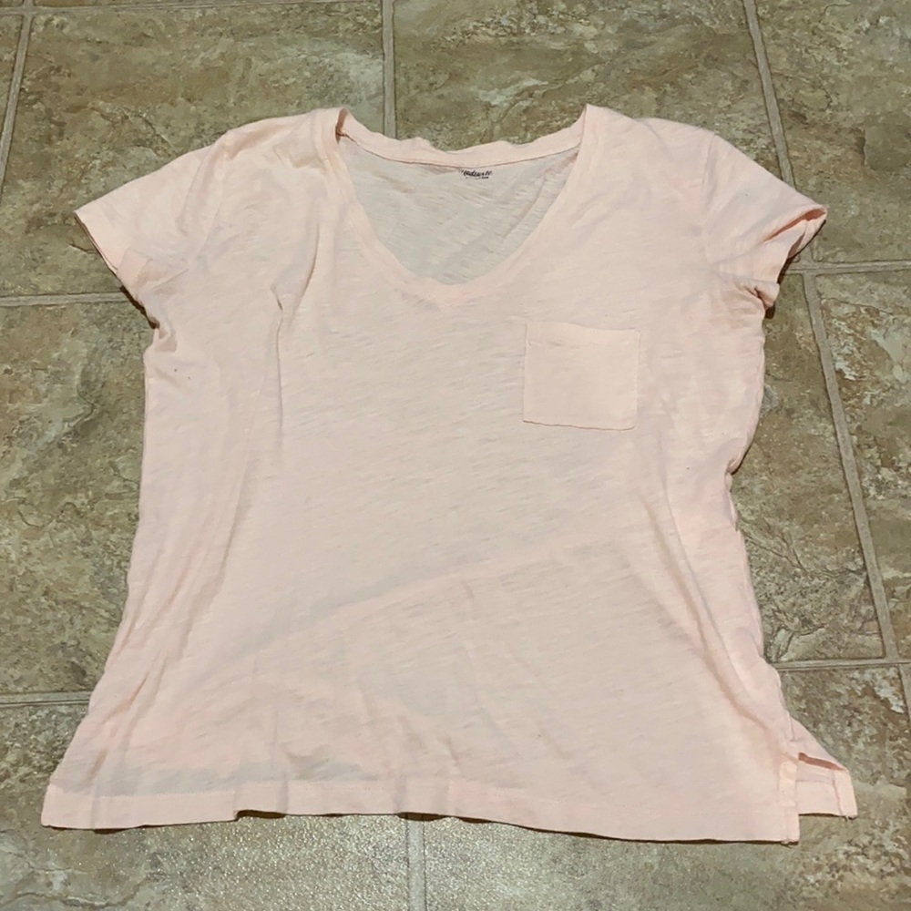 PInk madewell v neck
